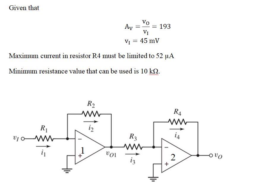 Electrical Engineering homework question answer, step 1, image 1