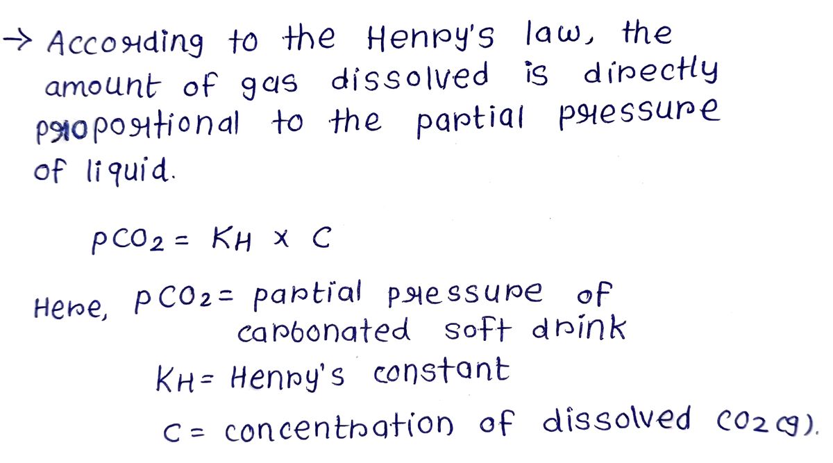 Answered The Henry s law constant for bartleby