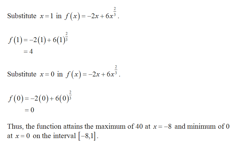 Answered: Find the absolute extrema if they… | bartleby