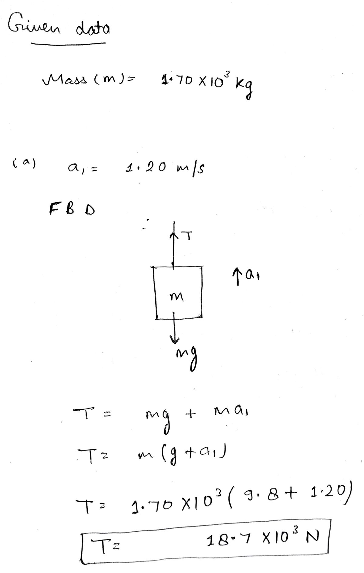 Physics homework question answer, step 1, image 1