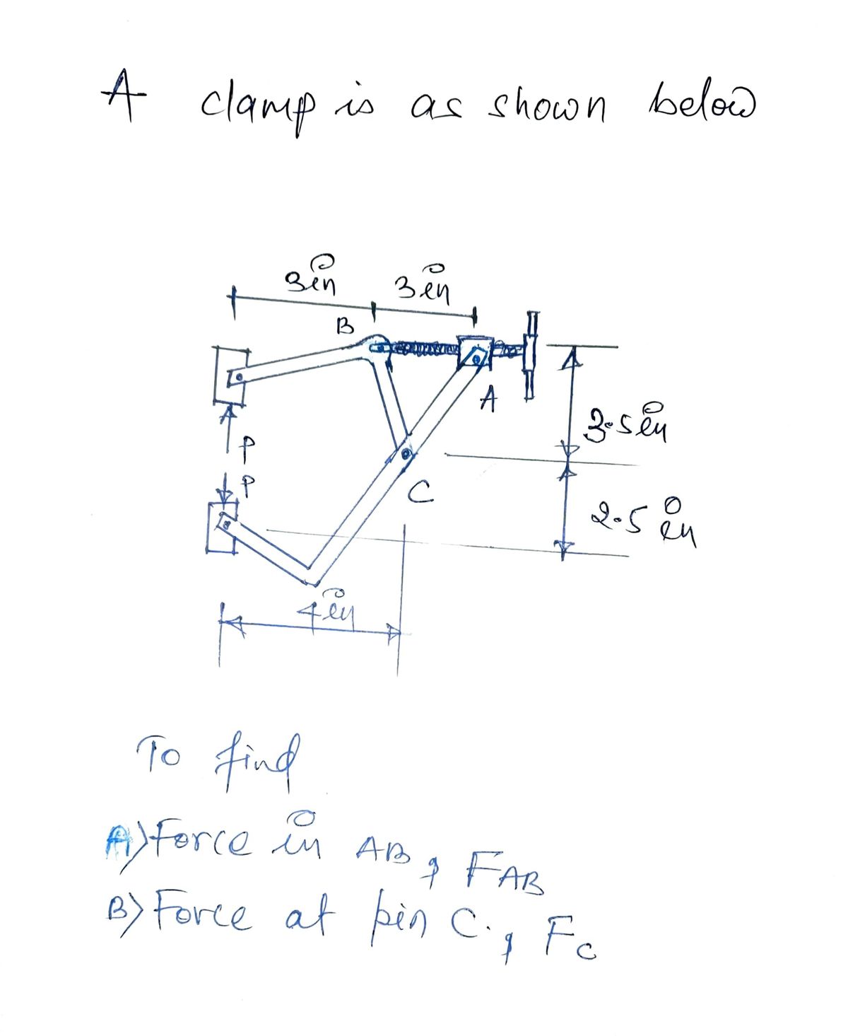 Solved A Review The clamp shown in (Figure 1) has a rated