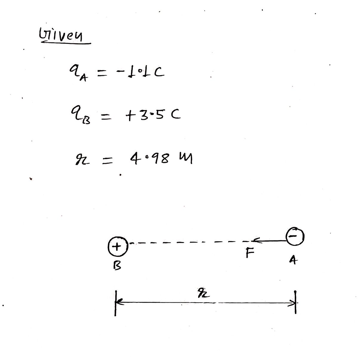 Physics homework question answer, step 1, image 1