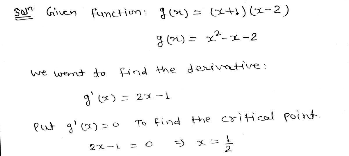 Calculus homework question answer, step 1, image 1