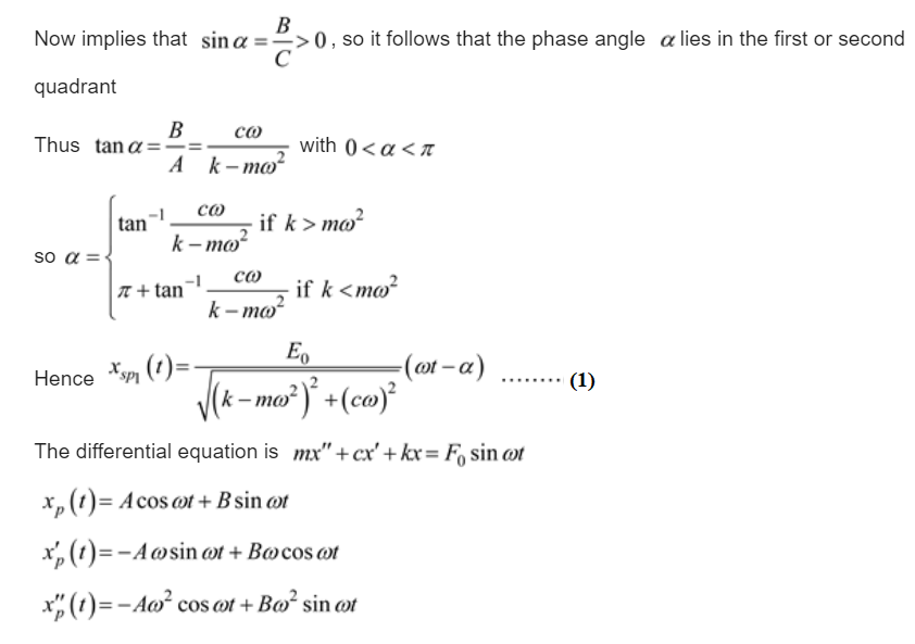 Answered Given The Differential Equation Mx Bartleby