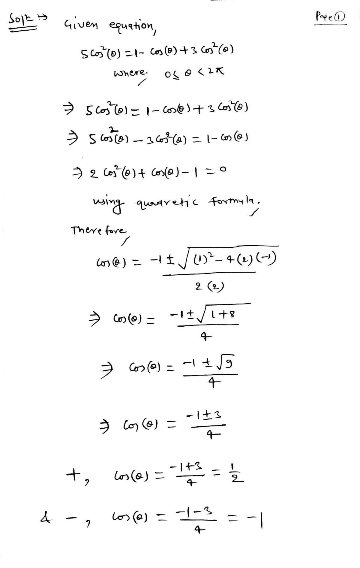 Calculus homework question answer, step 1, image 1