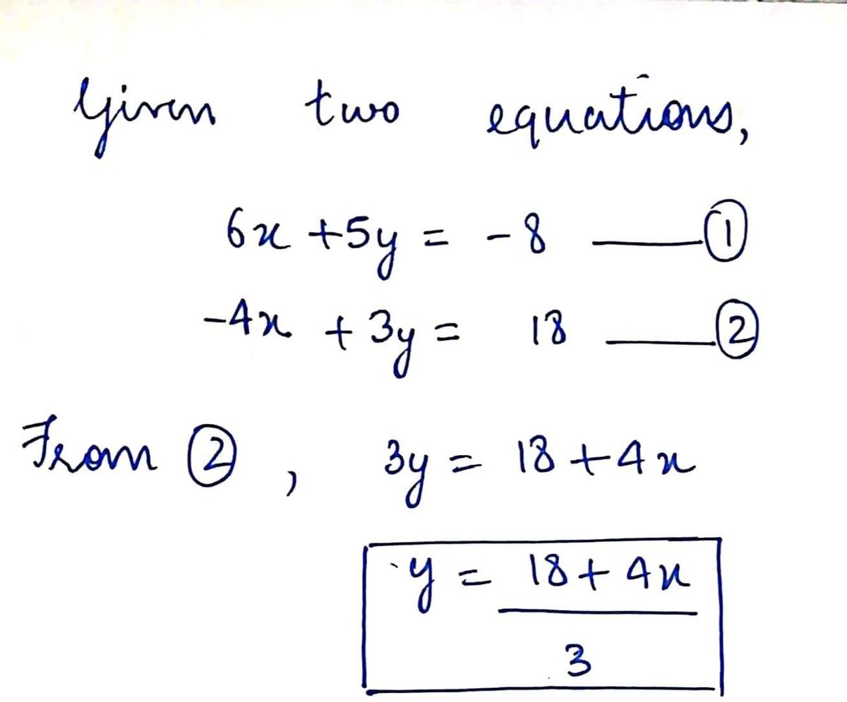 Linear Equation Examples With Answers