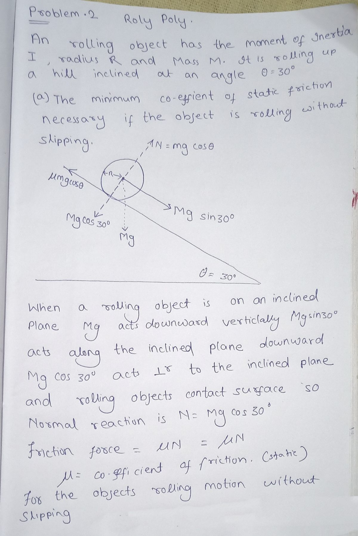 Physics homework question answer, step 1, image 1