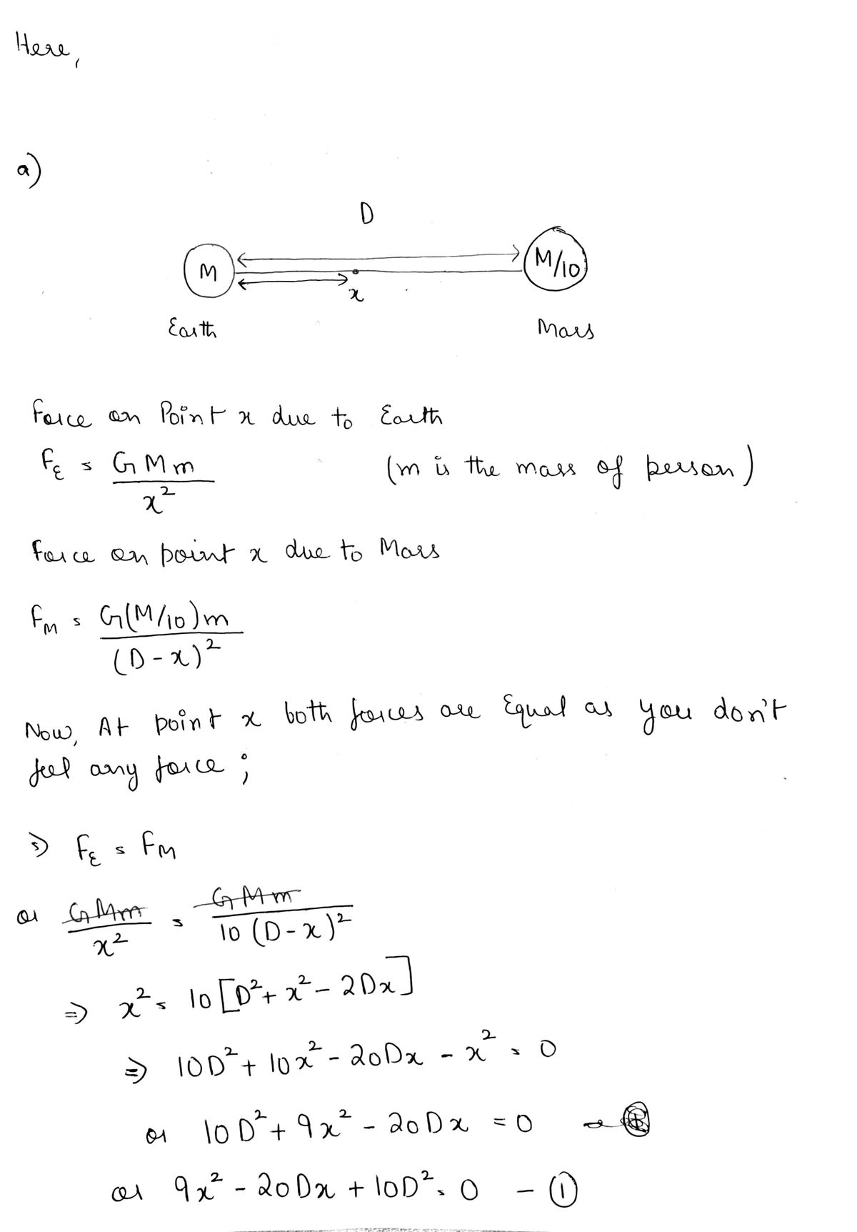 Physics homework question answer, step 1, image 1