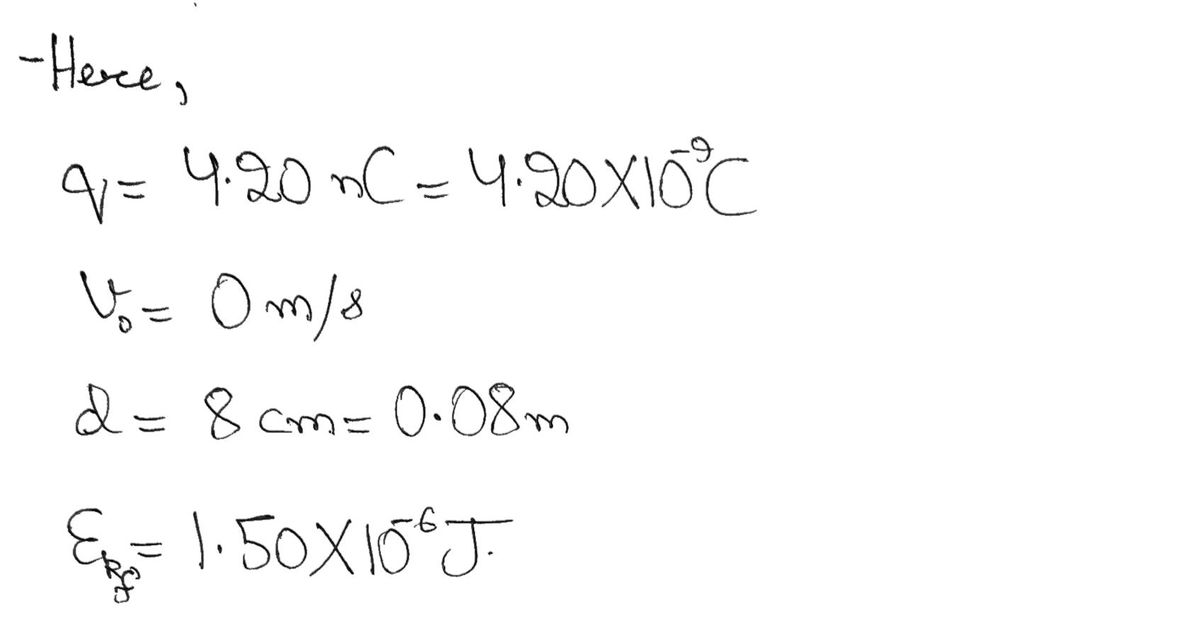 Physics homework question answer, step 1, image 1