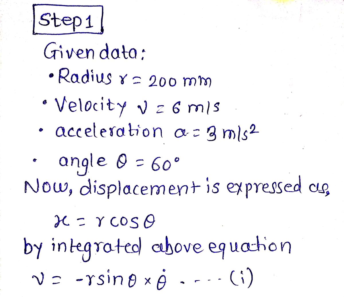 Mechanical Engineering homework question answer, step 1, image 1