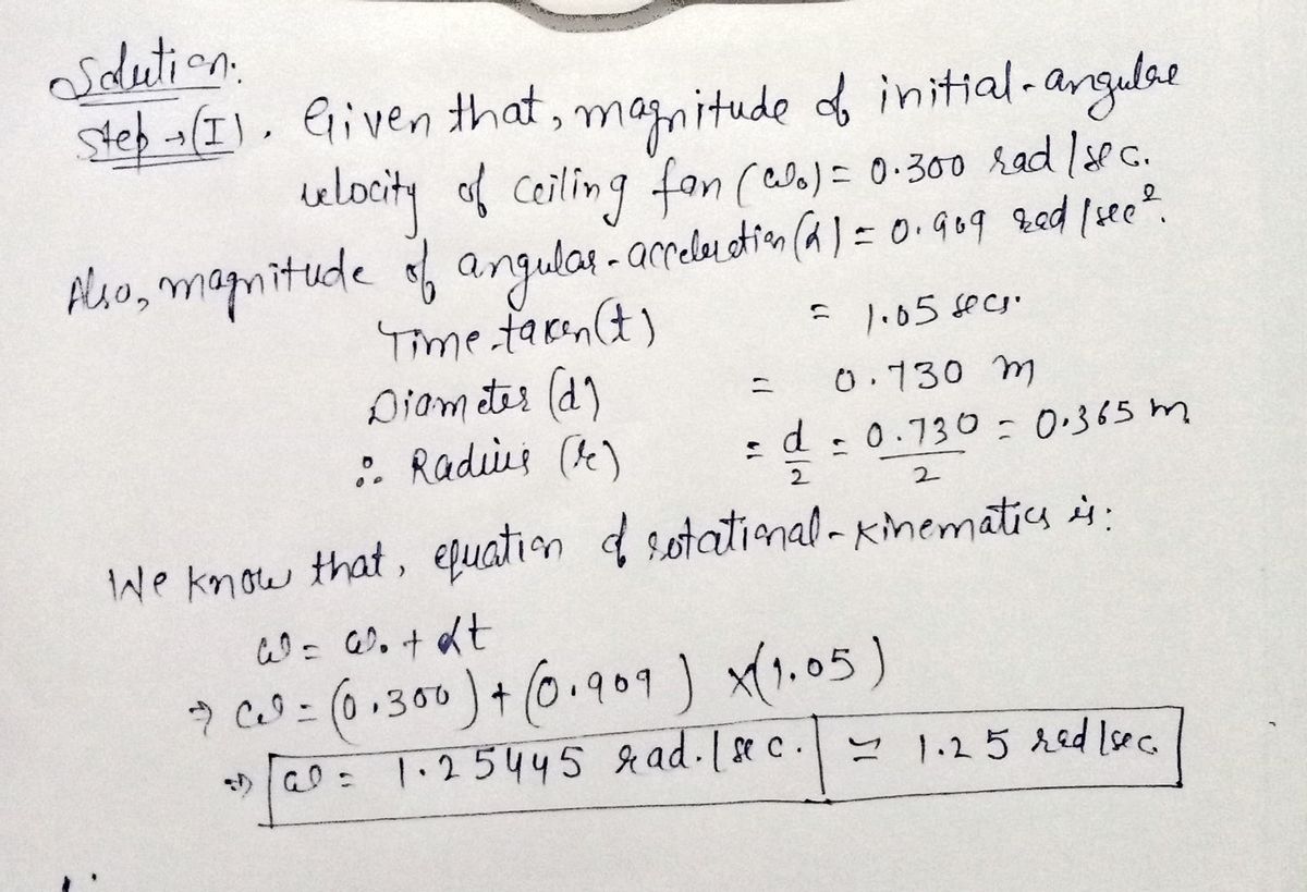 Physics homework question answer, step 1, image 1