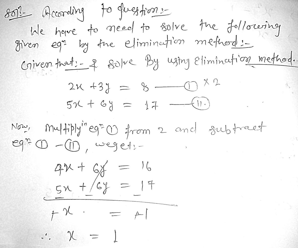 Answered Solve The System Using Elimination 2x Bartleby