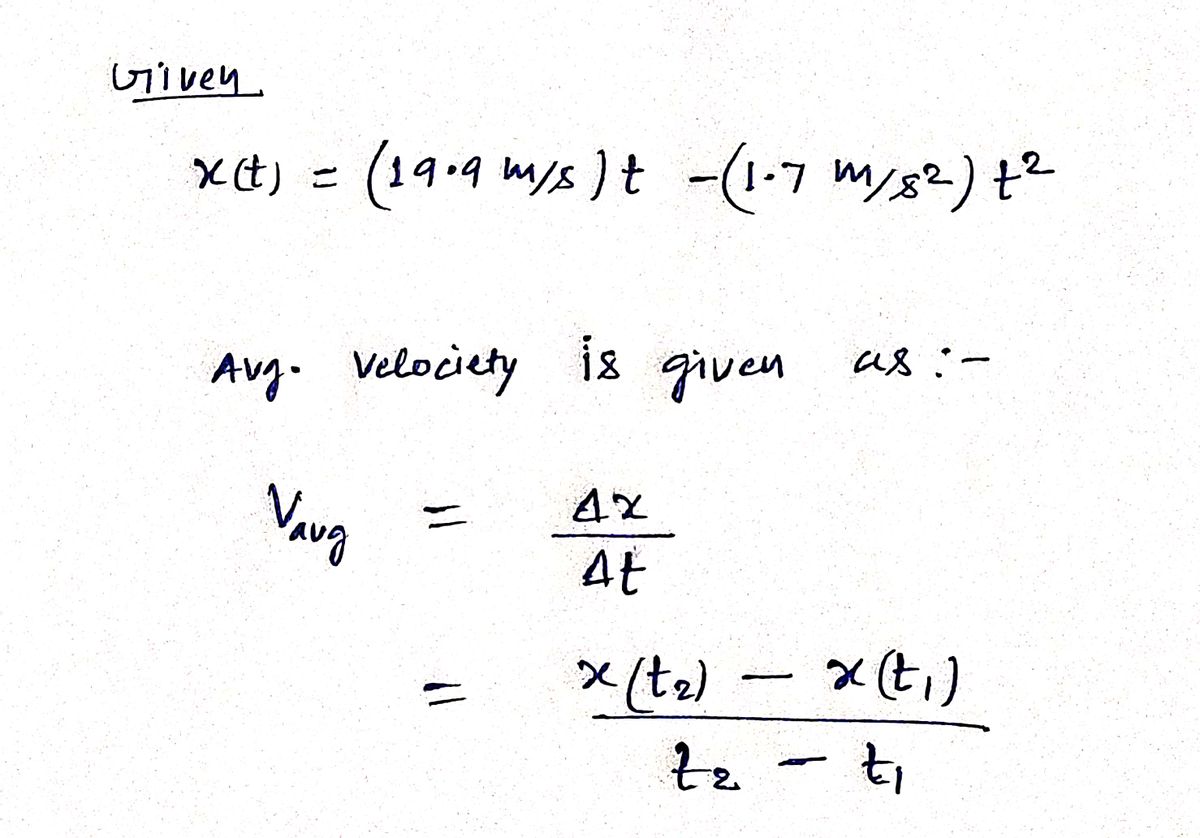 Physics homework question answer, step 1, image 1