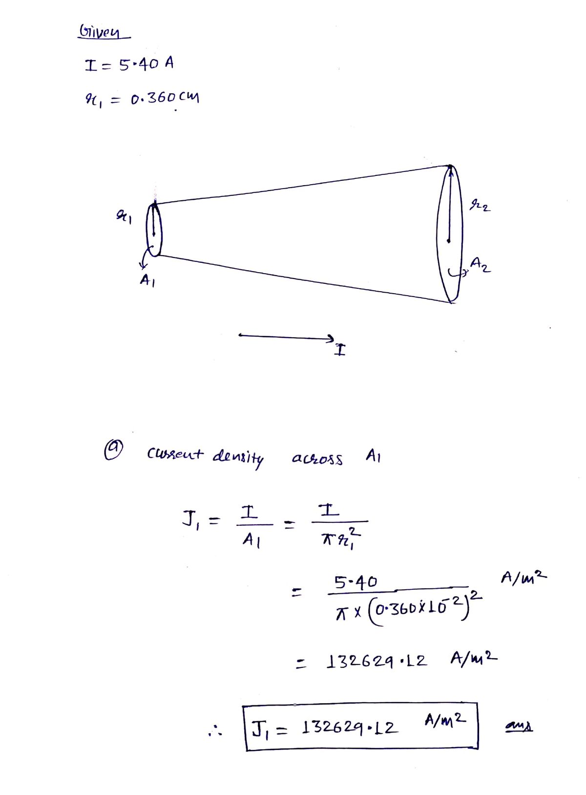 Physics homework question answer, step 1, image 1