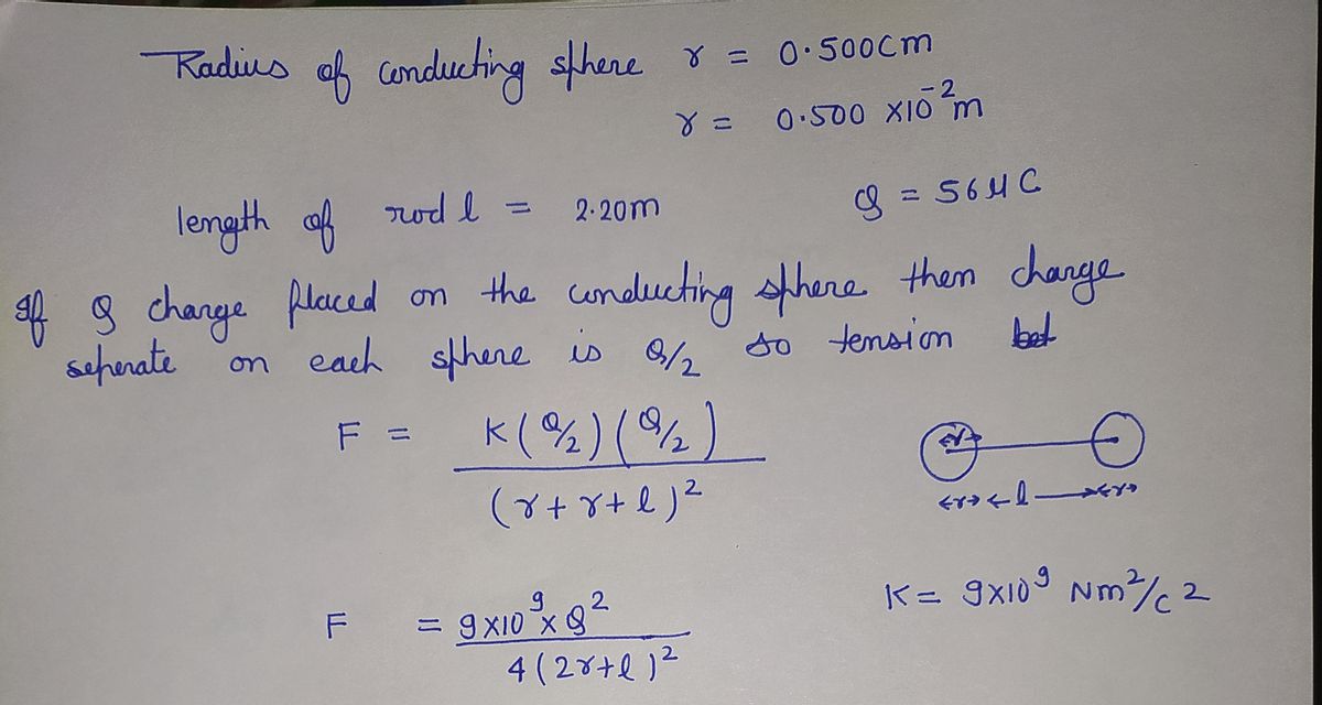 Physics homework question answer, step 1, image 1