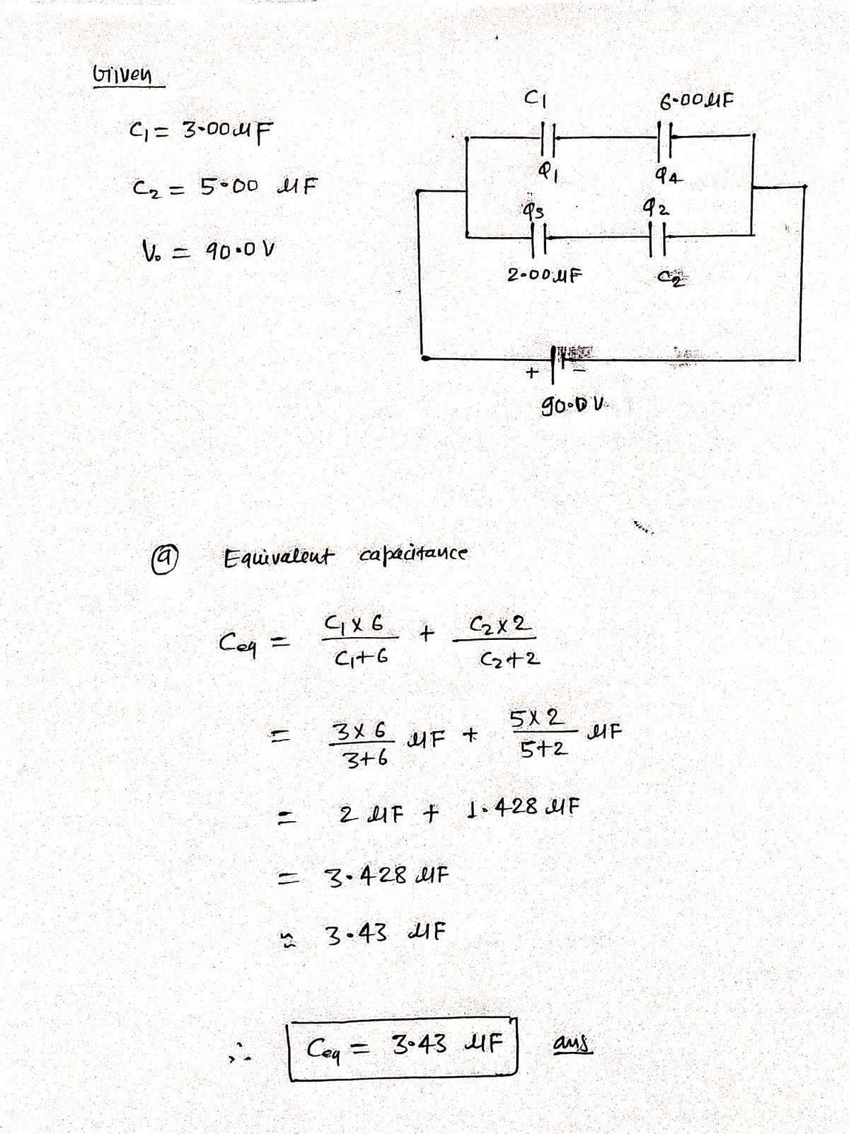 Physics homework question answer, step 1, image 1