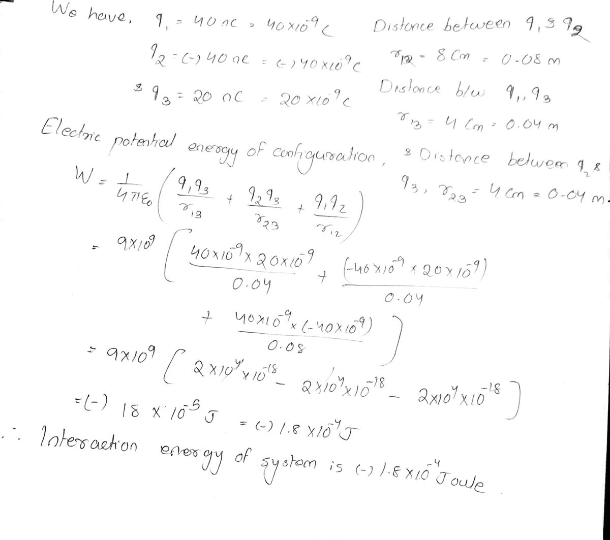 Physics homework question answer, step 1, image 1