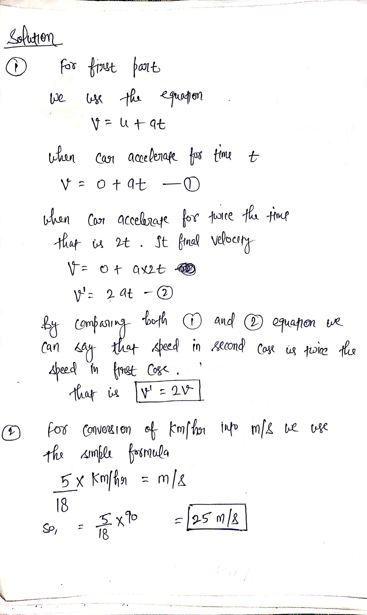 Physics homework question answer, step 1, image 1