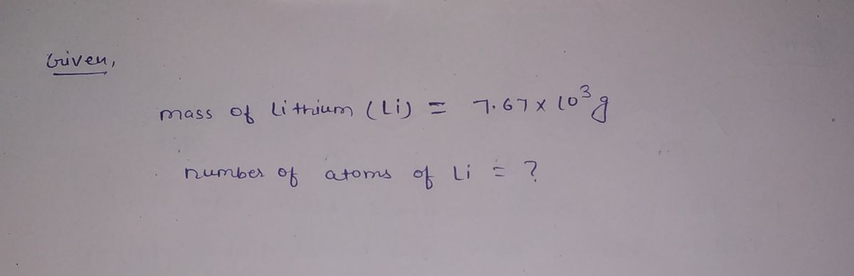 Chemistry homework question answer, step 1, image 1