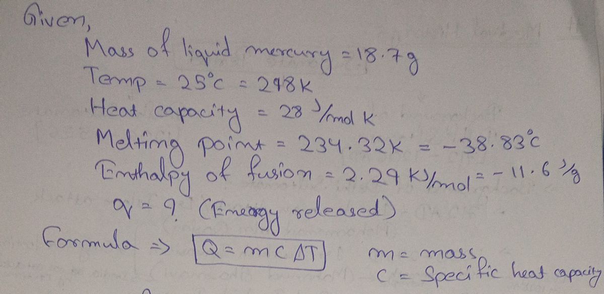 Chemistry homework question answer, step 1, image 1