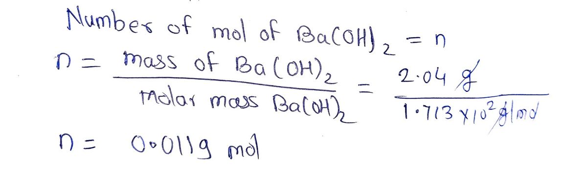 Chemistry homework question answer, step 1, image 1