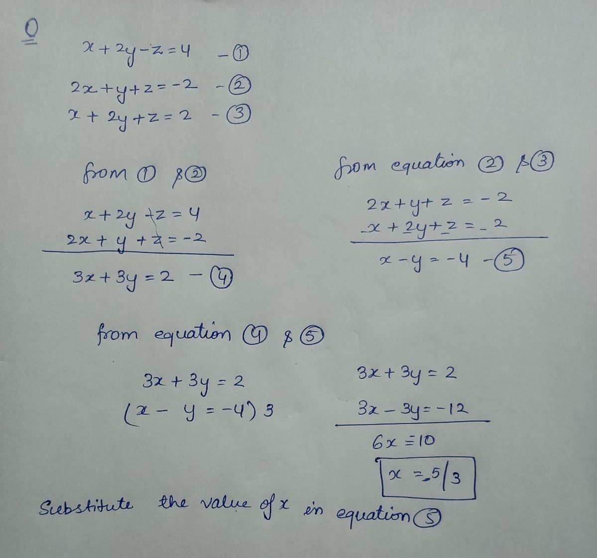 Answered X 2y Z 4 Solve The System 2x Y Z Bartleby