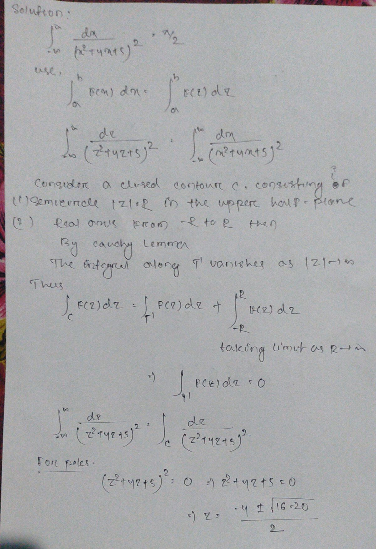 Advanced Math homework question answer, step 1, image 1