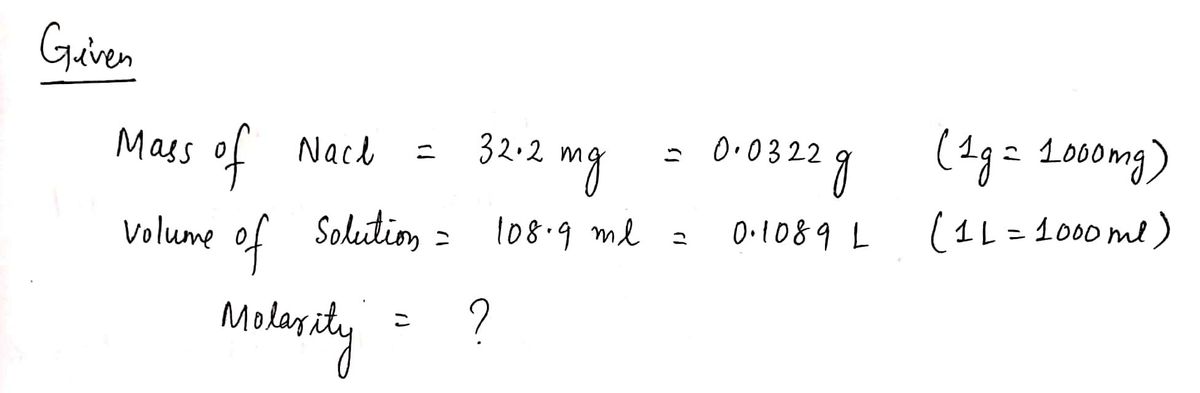 Chemistry homework question answer, step 1, image 1