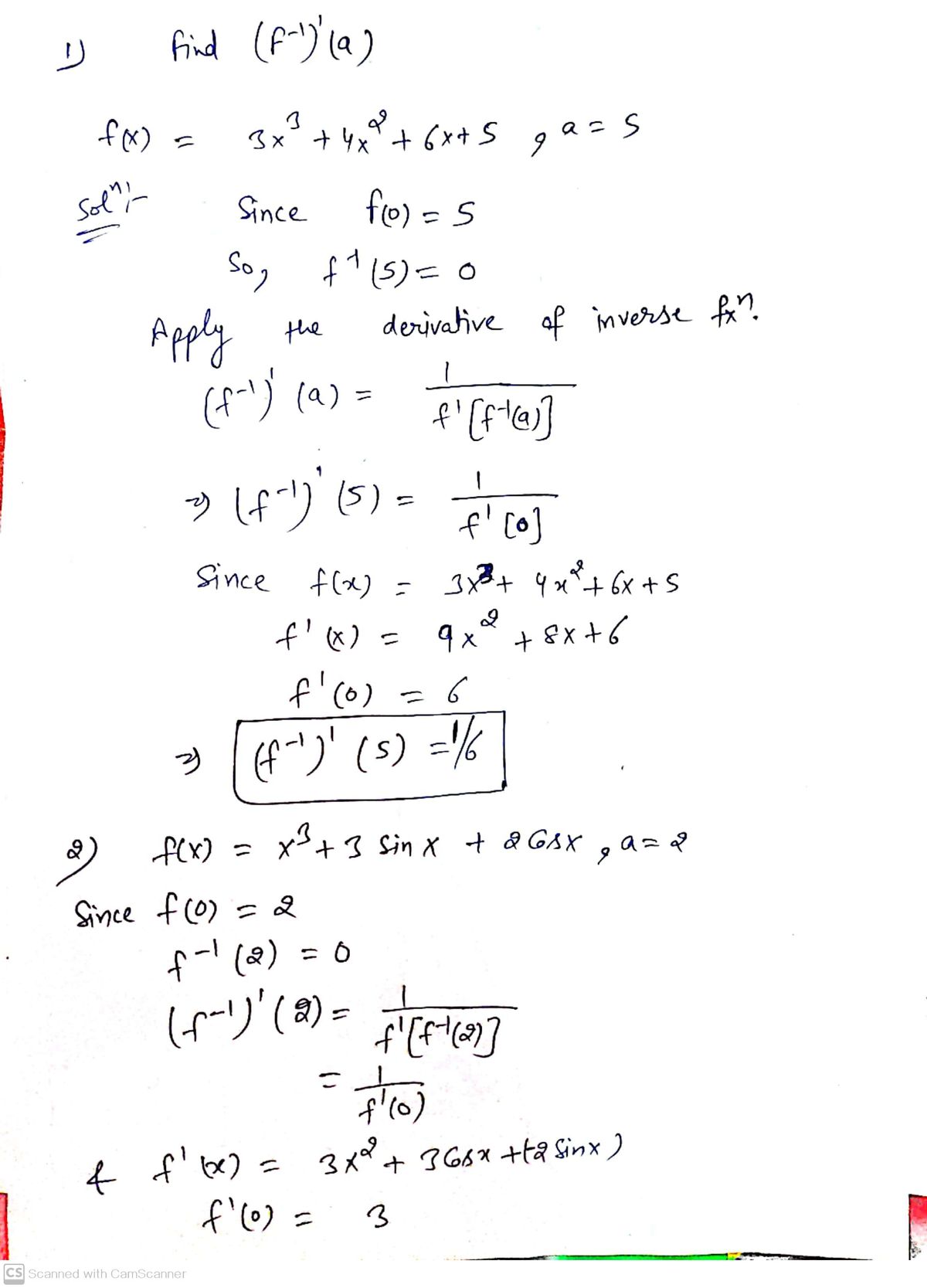 Calculus homework question answer, step 1, image 1