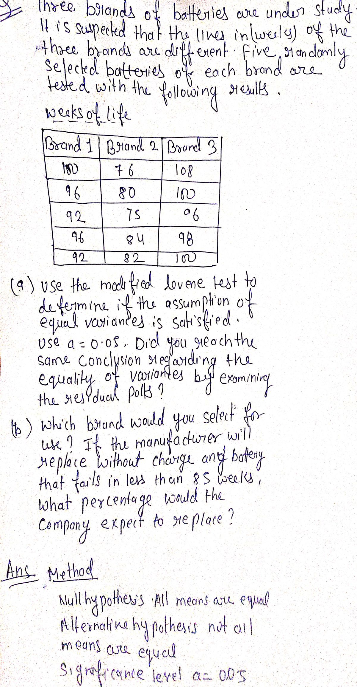 Statistics homework question answer, step 1, image 1