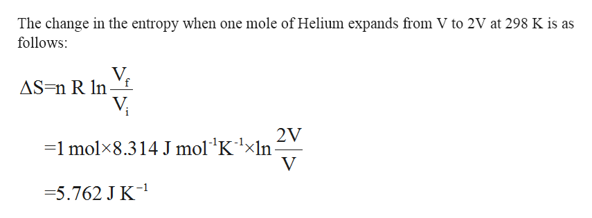 Answered 13 Calculate The Entropy Change As Bartle