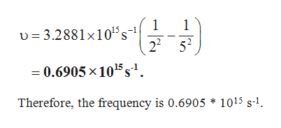 balmer equation outline help answer