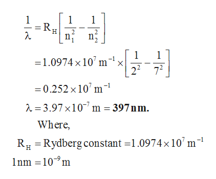 balmer equation outline help answer