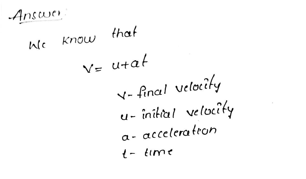 Physics homework question answer, step 1, image 1