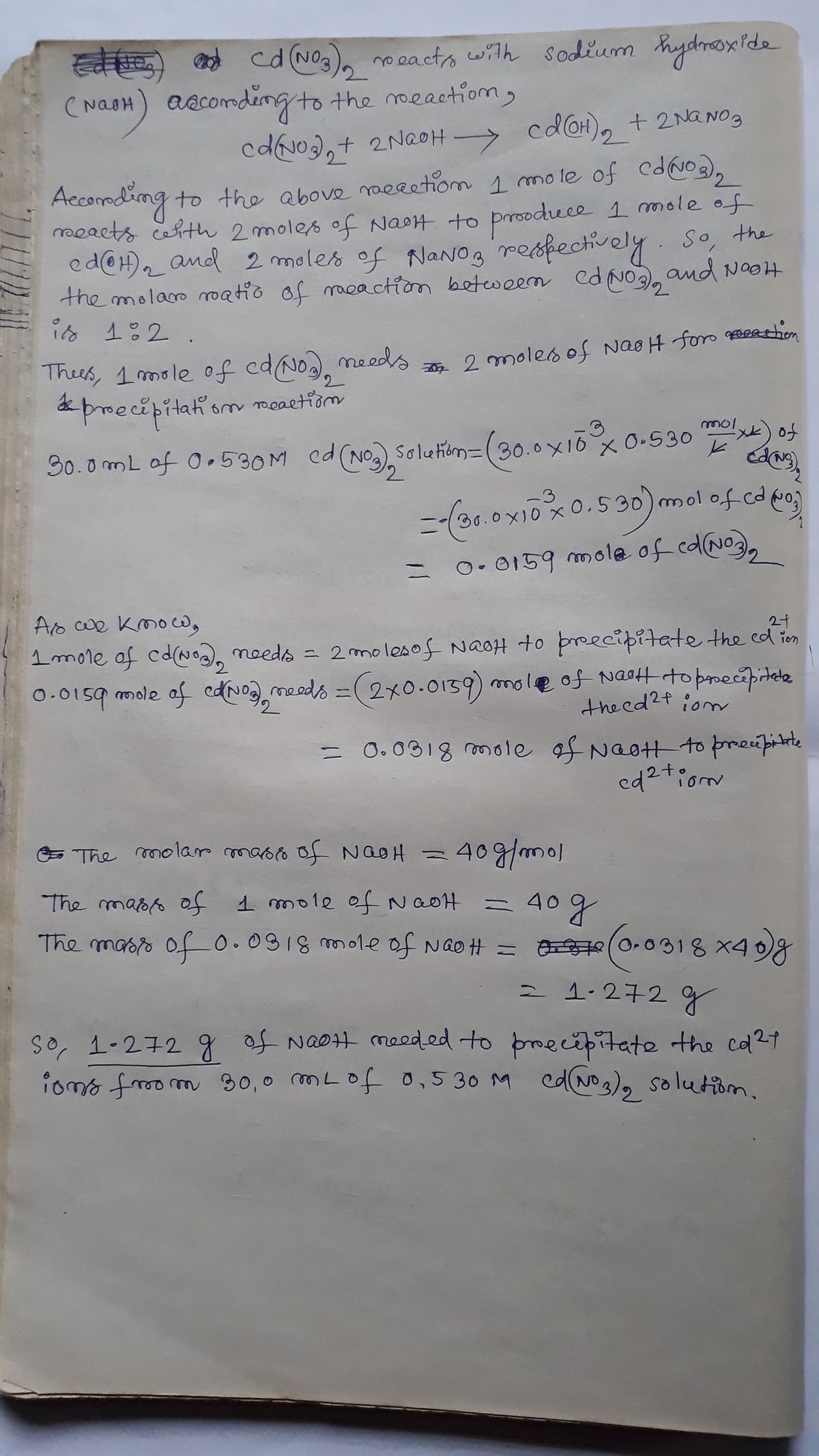 Chemistry homework question answer, step 1, image 1