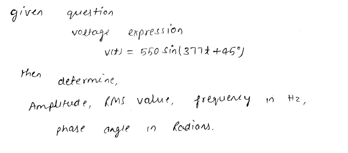 Electrical Engineering homework question answer, step 1, image 1