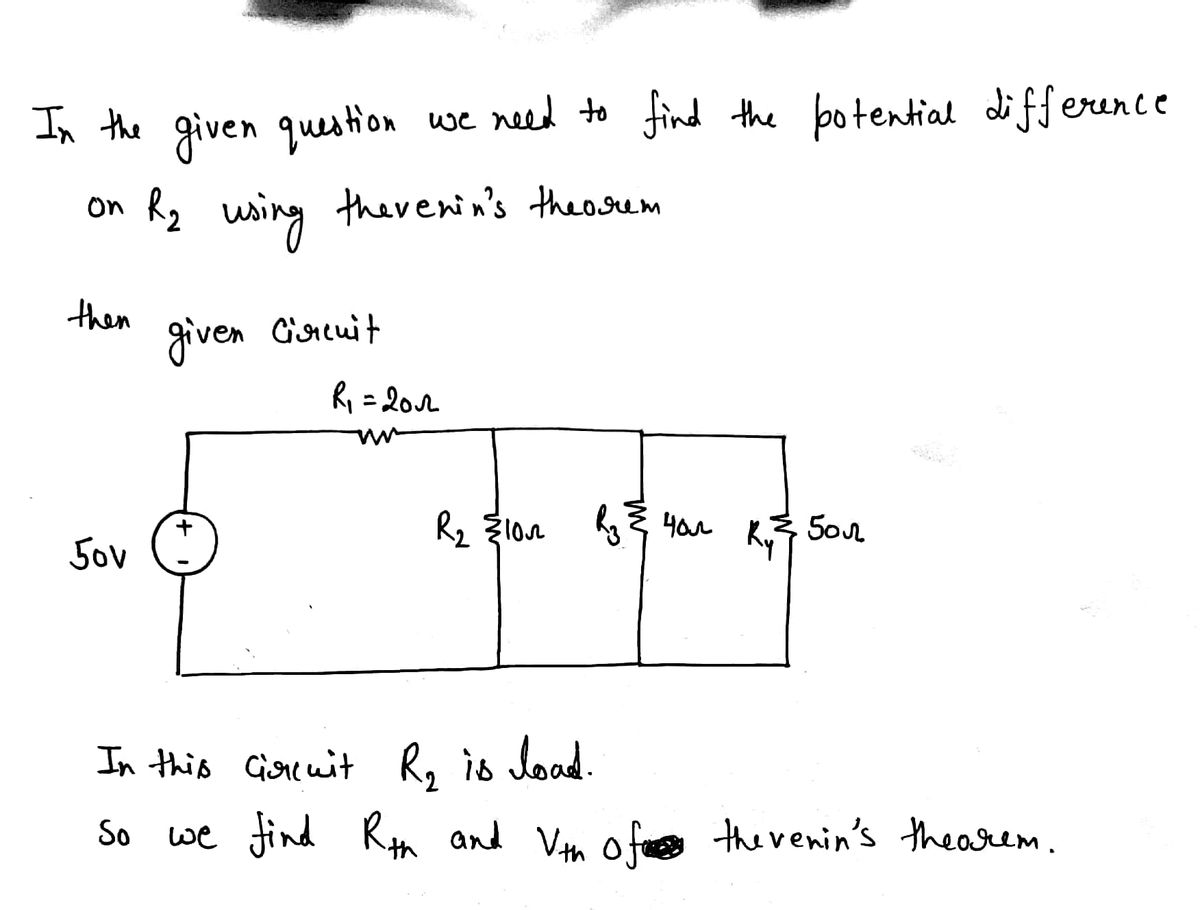 Electrical Engineering homework question answer, step 1, image 1