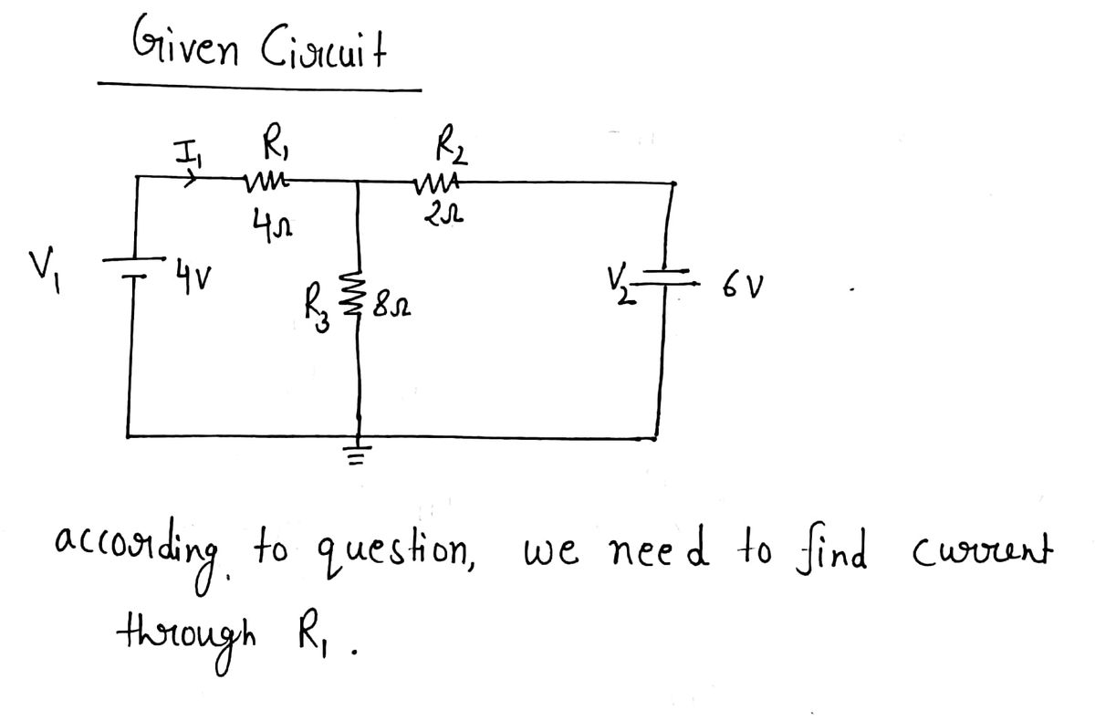 Electrical Engineering homework question answer, step 1, image 1