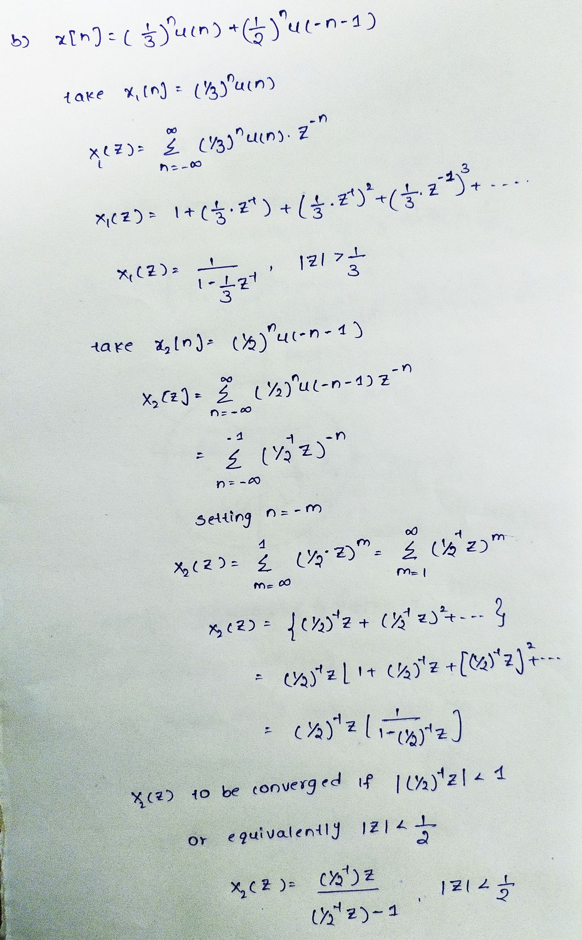 Answered Find The Z Transform X Z And Sketch Bartleby