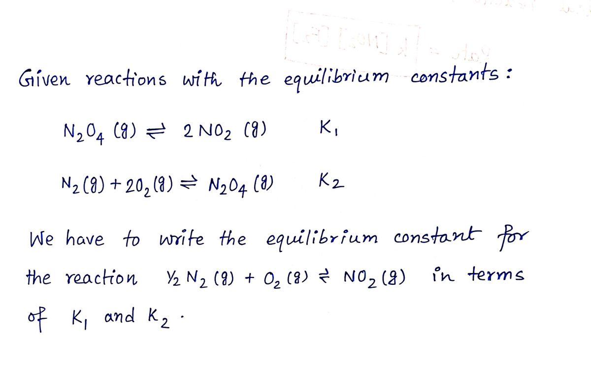 Chemistry homework question answer, step 1, image 1