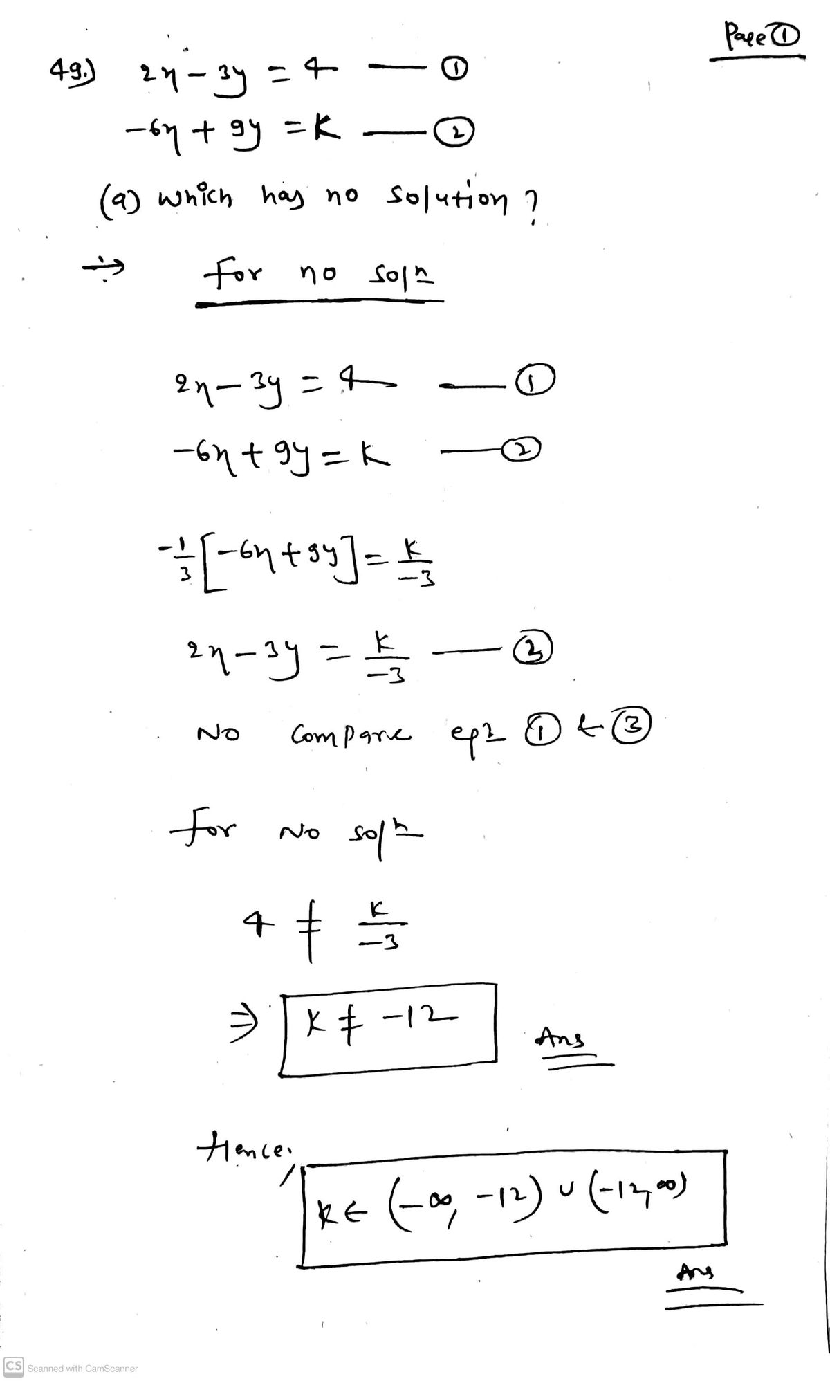 Algebra homework question answer, step 1, image 1