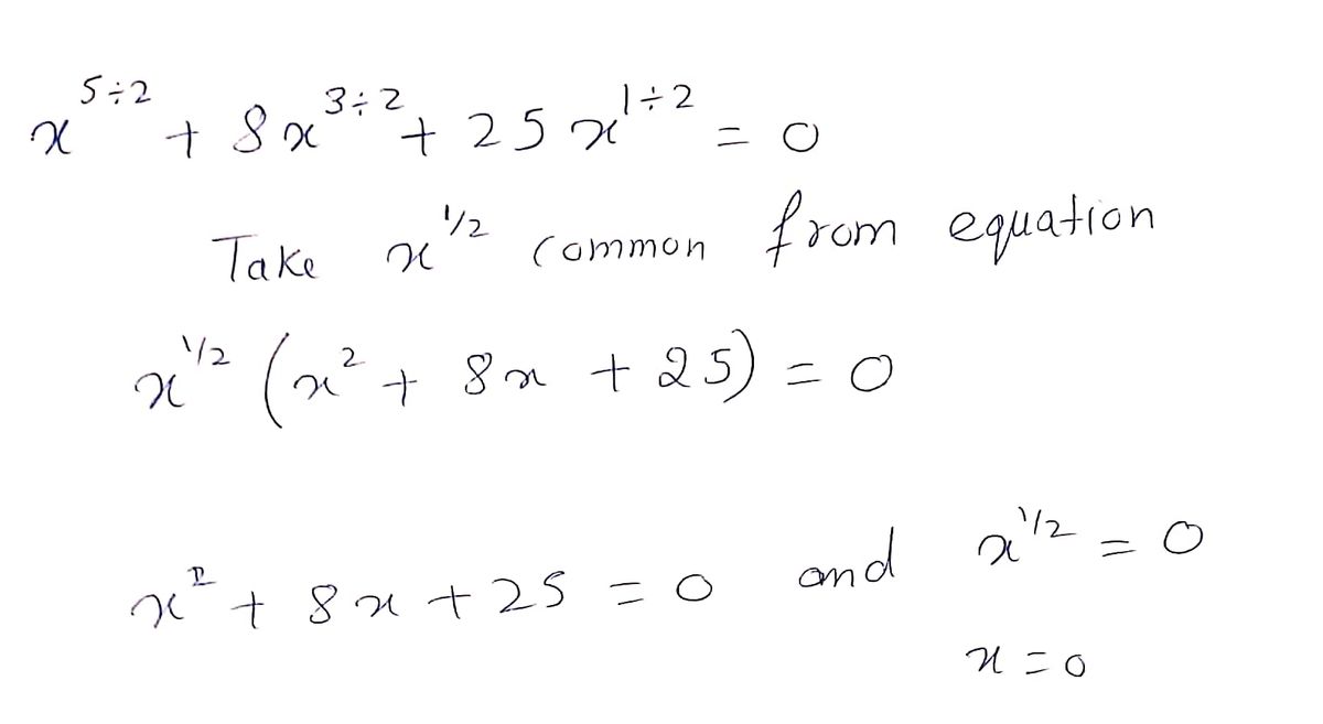 Answered: Find the complex solutions… | bartleby