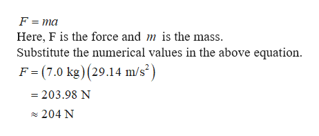 Answered: Estimate the average force exerted by a… | bartleby