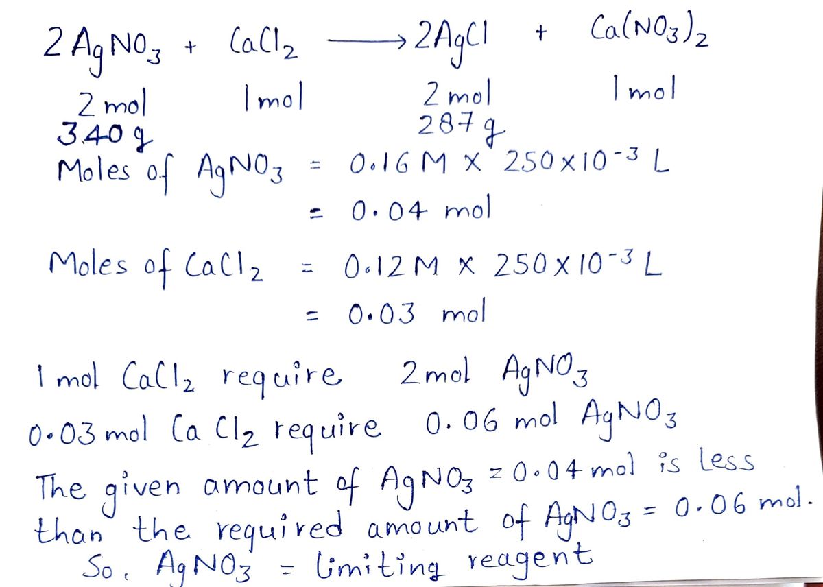 Chemistry homework question answer, step 1, image 1