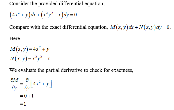 Answered 4x Y Dx X Y X Dy 0 An Bartleby