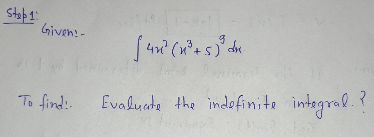 Calculus homework question answer, step 1, image 1