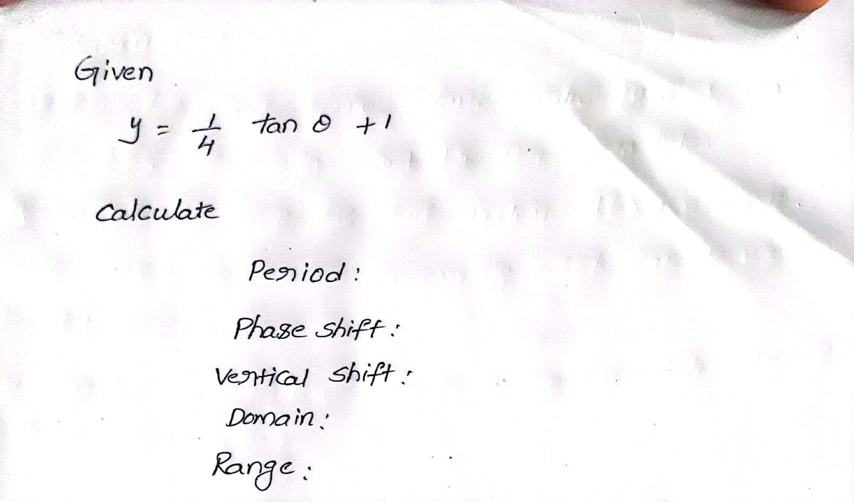 Trigonometry homework question answer, step 1, image 1