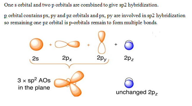Answered: In sp²-hybridized orbitals, how many… | bartleby