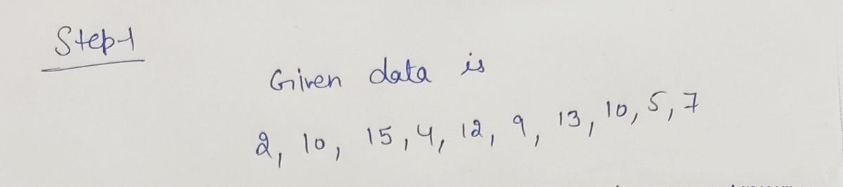 Statistics homework question answer, step 1, image 1