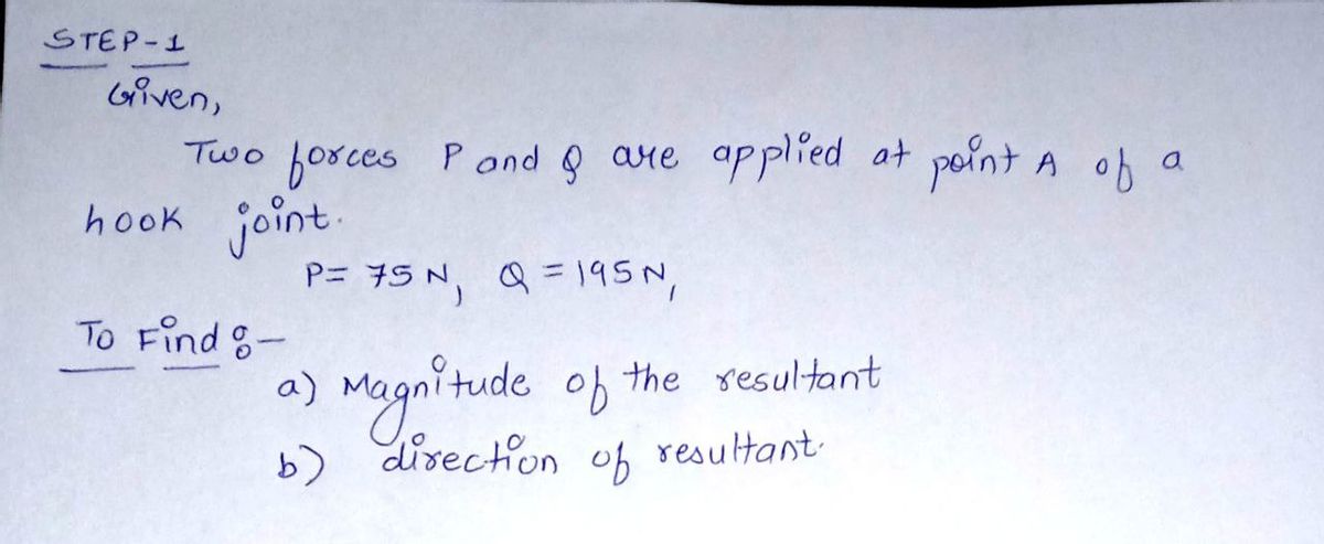 Mechanical Engineering homework question answer, step 1, image 1